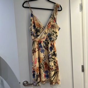 Astr Floral Asymmetrical Dress